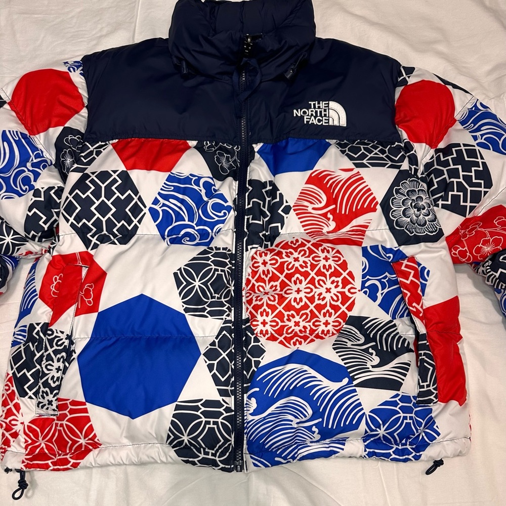 The North Face IC Geo 1996 Retro Nuptse Jacket in Multi